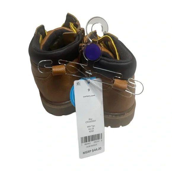 Toddler's Brown Hiking Boot Carters Size 9 - Picture 5 of 5